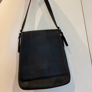 Vintage Coach Black Leather Purse Shoulder Bag Style 9408